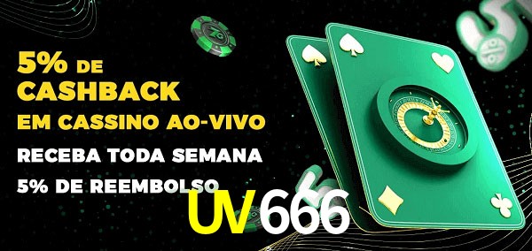Promoções do cassino ao Vivo UV666